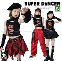 キッズダンス衣装 セットアップ ガールズ ヒップホップ チアダンス 派手 へそ出し トップス チェックスカート ダンス衣装 キッズ K-POP 韓国 黒 赤