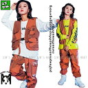 ヒップホップ ダンス衣装 キッズ セットアップ キッズダンス衣装 ファッション 迷彩柄 男の子 ガールズ ベスト パンツ K-POP 韓国