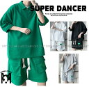 ダンス衣装 セットアップ ヒップホップ ファッション メンズ レディース 大人 ダンス 衣装 トップス ハーフパンツ K-POP 韓国 黒 白 グレー 緑