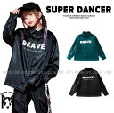 シャツ キッズダンス衣装 トップス ヒップホップ ファッション ダンス衣装 キッズ 男の子 ガールズ 派手 光沢 サテン K-POP 韓国 緑 黒
