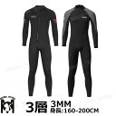 ダイビングスーツ メンズ ウェットスーツ 3mm 大きいサイズ 防寒 フルスーツ スキン ロングスリーブ ダイビング サーフィン sup サップ 海 スキューバ...