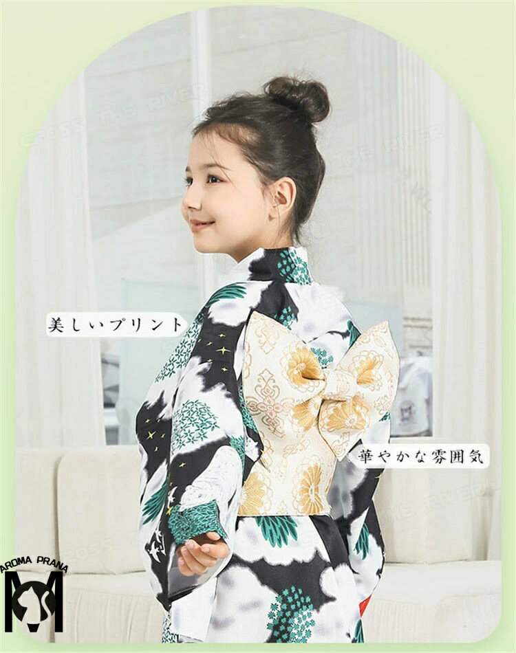 浴衣 セット 可愛い 浴衣 子供 女の子 浴衣 中学生 浴衣 女の子 130 夏 高校生 黒 緑 ゆかた お花見 浴衣 綿 帯飾 作り帯 セット 振袖 和装 中高生 浴衣 温泉 旅館旅行 ジュニア 夏 花火大会 夏祭り 盆踊り 神踊り 夏休み 旅行