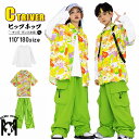 柄シャツ フルーツ柄 キッズダンス衣装 セットアップ ヒップホップ シャツ ロングパンツ グリーン ゆったり 男の子 女の子 トップス 長袖 k-pop 衣装 ...