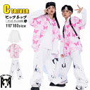 柄シャツ 蝶柄 ピンク キッズダンス衣装 セットアップ ヒップホップ ゆるシャツ ロングパンツ ゆったり 男の子 女の子 トップス 長袖 k-pop 衣装 ダン...