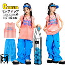 ダンス衣装 セットアップ キッズ 青パンツ 女の子 かっこいい ピンクtシャツ 袖なし ゆったり タイダイ柄 韓国 k-pop衣装 ヒップホップ ワイドパンツ ...