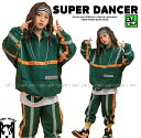 ウィンドブレーカー キッズ ダンス衣装 上下 ジャージ ヒップホップ セットアップ ファッション キッズダンス衣装 男の子 トップス パンツ K-POP 韓国 反射板 緑(4)