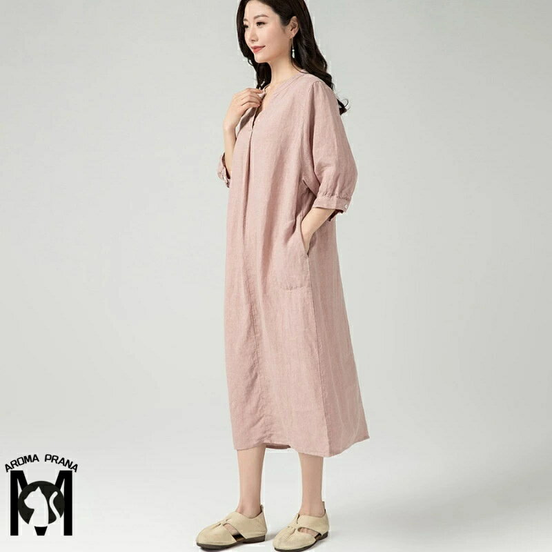 チュニック ワンピース レディース シャツワンピース 春 ワンピース 半袖 マキシワンピース ロング vネック 夏 ワンピ Aライン ナチュラル ロングワンピ 大きめ ゆったり 大きいサイズ カジュアル 無地 キレイめ お洒落 部屋着 通勤 大人可愛い 送料無料