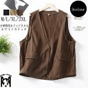 ベスト レディース 春 夏 アウター コート ショート丈 ジャケット ノースリーブ トップス 重ね着 ベスト vネック 前開き ライトアウター 綿 ジレンチ シ...