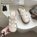 グルカサンダル サンダル レディース フラットソール ペタンコ フラットサンダル 編み込みサンダル 疲れない 歩きやすい ローヒール ストラップ おしゃれ コンフォート バックベルト 履きやすい 靴 夏 編み込み 夏ファッション 大きいサイズ 黒 白
