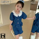 キッズ 女の子 2点セット 半袖トップス 半ズボン カジュアル セットアップ 春 夏 子供服 女の子 スウェット カジュアルパンツ 上下セット 韓国ども服 かわいい カジュアルパンツ 卒園式 入学式 パーティ90 100 110 120 130 140cm 送料無料