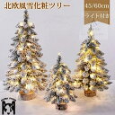 クリスマスツリー 卓上 北欧風 小型 ミニ クリスマスツリー 45/60cm ヌードツリー 雪化粧ツリー LEDライト付き クリスマスツリー雪化粧 クリスマス飾り 小型 ミニ 小さめ 飾り ホワイト 白ミニツリー 雪付き 雰囲気満々 オーナメント無し インスタ映え 部屋 商店
