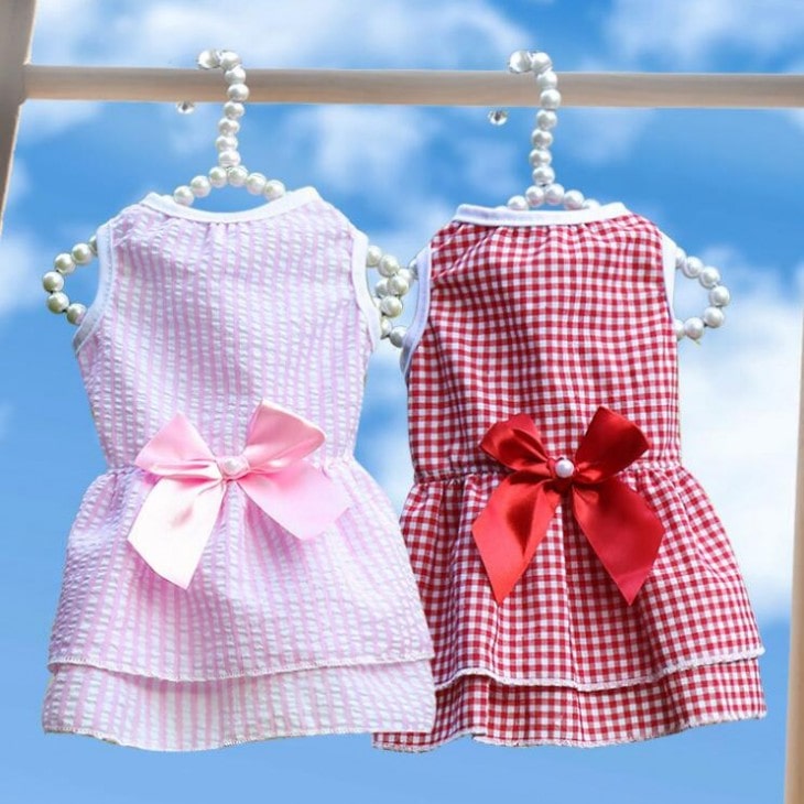 犬服 犬 服 小型犬用 女の子 秋服 エメリール ペット服 お出かけ キャミソール タンクトップ かわいい ペットウェア お散歩 ワンピース ペット用スカート おしゃれ 前開き おなか部分スナップボタン付き メール便OK 【a080】送料無料