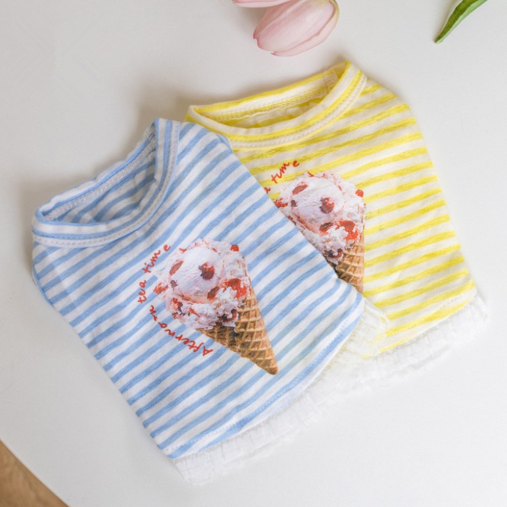 犬服夏NEW!新作超!可愛いボーダ...