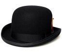 ニューヨークハット ニューヨークハット 帽子 ボーラーハット フェルトハット New York Hat 5007 Classic Derby クラシック ダービー Black 大きいサイズ メンズ レディース 送料無料 あす楽 春夏秋冬