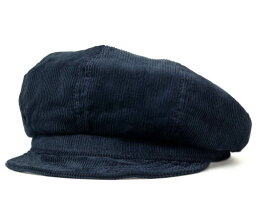 New York Hat ニューヨークハット #9023 Corduroy Spitfire　コーデュロイ　スピットファイア　, Navy　【　帽子　キャスケット　コール天　チェック柄　メンズ　レディース　男女兼用　】