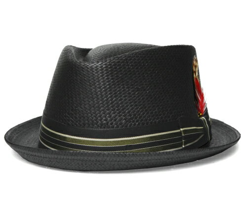 ニューヨークハット NEW　YORK　HAT　ニューヨークハット　2175　STRIPED TOYO DIAMOND　ストライプ　トーヨー　ダイアモンドブラック　バンブー　サンド帽子　中折れハット　ストローハット　メンズ　レディース　男女兼用　ギフト