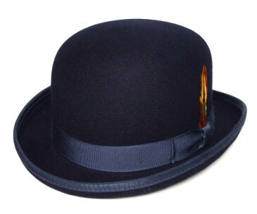 ニューヨークハット　New York Hat　5007　Classic　Derby　クラシック　ダービー　Navy　帽子　フエルトハット　ボーラーハット　ダービーハット　大きいサイズ　メンズ　レディース　男女兼用　送料無料　　あす楽