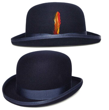 ニューヨークハット　New York Hat　5007　Classic　Derby　クラシック　ダービー　Navy　帽子　フエルトハット　ボーラーハット　ダービーハット　大きいサイズ　メンズ　レディース　男女兼用　送料無料　　あす楽