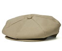 NEW YORK HAT（ニューヨークハット） 帽子 キャスケット #6218 CANVAS NEWSBOY, Khaki その1