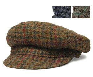 ニューヨークハット 帽子 レディース New York Hat　ニューヨークハット　9087　Harris Tweed Dutch　ハリスツイード　ダッチ　Olive　Grey　Navy　帽子　キャップ　紳士　メンズ　レディース　男女兼用　ツバ