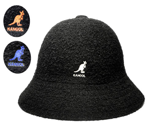 KANGOL　カンゴール　WINTER BERMUDA CASUAL　ウィンター バミューダ カジュアル　Black/White Black/Orange Black/Blue　秋冬 新作 帽子　ハット　紳士　婦人　メンズ　レディース　男女兼用　ギフト