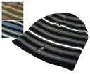 カンゴール ニット帽 レディース KANGOL　カンゴール　STRIPE PULL ON　ストライプ　プルオン　Black　Loden　DKBlue　帽子　ニットキャップ　紳士　婦人　メンズ　レディース　男女兼用