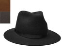 ニューヨークハット ニューヨークハット　帽子 フェルトハット 中折れ つば広 New York Hat 5305 homestead　ホームステッド フェルト　Black　Pecan　Grey　黒　ブラック　ベージュ　ブラウン　茶色　グレー　女優帽　アメリカ製　紳士　メンズ　レディース　男女兼用　大きいサイズ