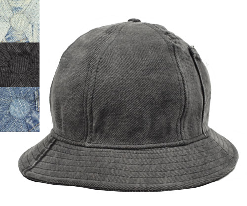 ニューヨークハット 帽子 レディース 帽子 メトロハット ニューヨークハット New York Hat #3035 RECYCLED DENIM TENNIS リサイクル デニム テニス Black Blue パッチワーク メンズ レディース ギフト