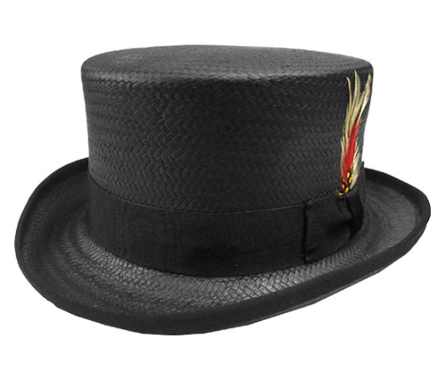 ニューヨークハット New York Hat ニューヨーク ハット #2203 Toyo Top Hat Black 帽子 ストロー メンズ レディース 男女兼用 ギフト 紳士 結婚式 フォーマル パーティ