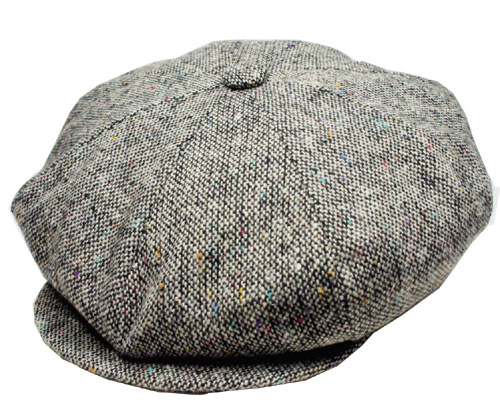 ニューヨークハット ニューヨークハット　New York Hat　9030　TWEED NEWSBOY　帽子　キャスケット　ツイード　ニュースボーイ　グレー　Grey　紳士　婦人　メンズ　レディース　男女兼用