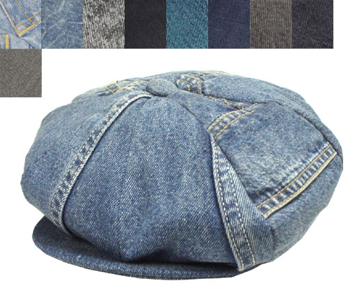 ニューヨークハット New York Hat　ニューヨークハット　#6203 RECYCLED NEWSBOY リサイクルニュースボーイ キャスケット　Black　Blue　紳士　婦人　メンズ　レディース　男女兼用