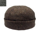 ニューヨークハット New York Hat ニューヨークハット キャップ #7920 Herringbone Thug ヘリングボーン サグ Brown Gray 帽子 紳士 婦人　メンズ レディース 男女兼用