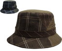 ボルサリーノ Borsalino パッチワークサハリハット BS463 茶 紺 大きいサイズ あす楽 メンズ
