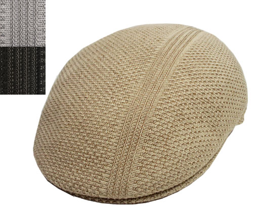 KANGOL　Ridge Stripe 504　カンゴール　リッジストライプ504　Beige　Black　Grey　ハンチング　ストライプ　メンズ　レディース　男女兼用　あす楽