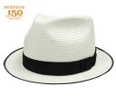 帽子 ストローハット リボン UV アメリカ ステットソン STETSON GULLVER ST105 白 高級 メンズ レディース