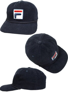 FILA フィラ FLS CORDUROY 5P SNAP BACK NAVY BLACK BEIGE 野球帽 コーデュロイ キャップ 帽子 メンズ レディース 男女兼用 あす楽