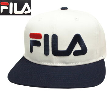 FILA フィラ FLB TC SNAP BACK WHITE BLACK 野球帽 キャップ 帽子 メンズ レディース 男女兼用 あす楽