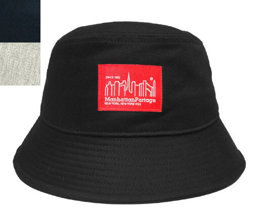 楽天PRASTManhattan Portage マンハッタンポーテージ MP002-18A00 Twill Bucket HAT BLACK NAVY GRAY 日本製 バケットハット カジュアル ストリート メンズ レディース 男女兼用 あす楽