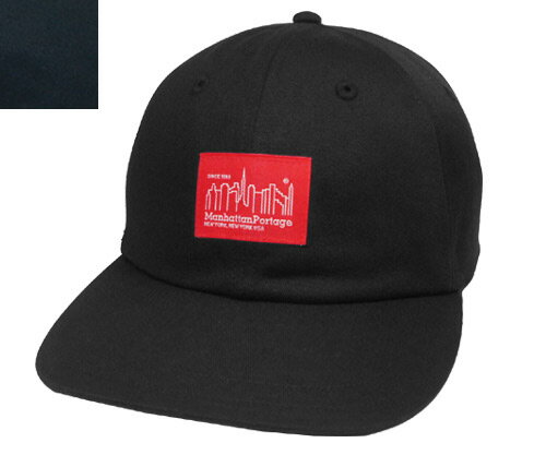 Manhattan Portage マンハッタンポーテージ MP001-18A00 Twill 6P ANEL CAP BLACK NAVY 日本製 シンプル キャップ カジュアル ストリート 野球帽 メンズ レディース 男女兼用 あす楽