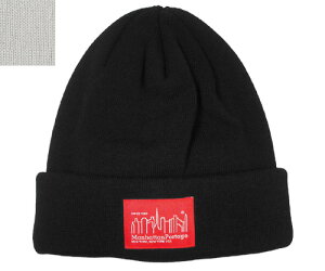 Manhattan Portage マンハッタンポーテージ MP014-18A00 WATCH CAP BLACK GRAY 日本製 ニット帽 サマーニット カジュアル ストリート メンズ レディース