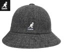 カンゴール KANGOL SMU Boiled Wool Casual DK BLUE/WHITE BLACK 日本限定 ストリート 紫外線予防 バケットハット メンズ レディース ..