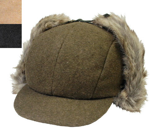 KANGOL カンゴール Wool Aviator Loden Camel Black 帽子 ロシア帽 防寒 スキー帽 ロシアン帽子 飛行帽 メンズ レディース 男女兼用 あす楽 紳士 婦人 メンズ レディース 男女兼用 ギフト 1