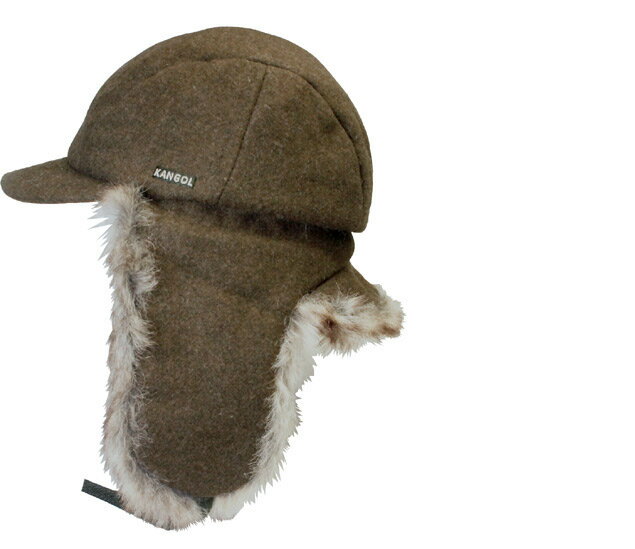 KANGOL カンゴール Wool Aviator Loden Camel Black 帽子 ロシア帽 防寒 スキー帽 ロシアン帽子 飛行帽 メンズ レディース 男女兼用 あす楽 紳士 婦人 メンズ レディース 男女兼用 ギフト 3