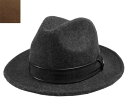 ベイリー Bailey DONAL 143-154042 BLACKMIX PECAN 中折れハット フェルト 高級 紳士 婦人 メンズ レディース 送料無料