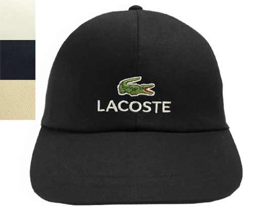 LACOSTE ラコステ 6方 キャップ L1054 黒 白 紺 ベージュ 帽子 野球帽 紳士 婦人 メンズ レディース 男女兼用 あす楽 【楽ギフ_包装】のサムネイル