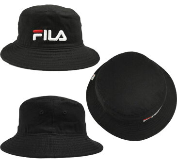 フィラ FILA FLS COTTONTWILL BUCKET HAT BLACK STRIPE ASSORT バケット ハット スポーツ 帽子 メンズ レディース 男女兼用 あす楽