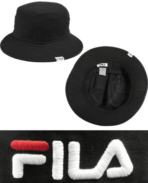 フィラ FILA FLS COTTONTWILL BUCKET HAT BLACK STRIPE ASSORT バケット ハット スポーツ 帽子 メンズ レディース 男女兼用 あす楽