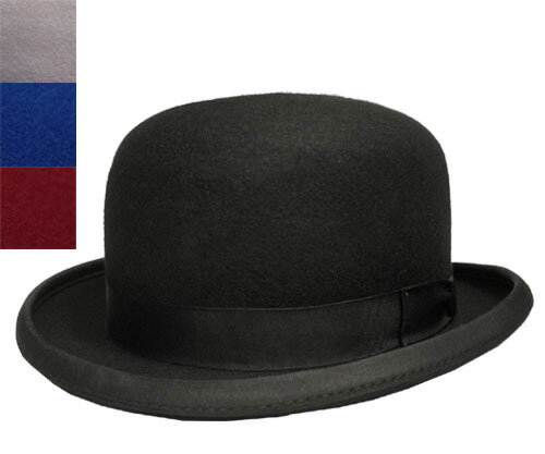 メンズ帽子（紳士） Denton Hats デントンハット 24210 ボーラーハット 黒 ブラック グレー ブルー 赤 フェルト 帽子 紳士 婦人 メンズ レディース 男女兼用 ギフト あす楽