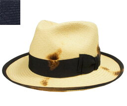 THE FACTORY MADE ザ ファクトリー EM554 VINTAGE HAT 生成 紺 中折れ ヴィンテージ ストロー ハット メンズ レディース 男女兼用 あす楽