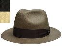 STETSON ステットソン マニッシュハット SH333 カーキ クロ ナチュラル エクアドル 中央帽子 ストローハット 中折れ つば長 高級 日よけ 男女兼...